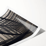 Extra large wall art featuring line art flowers in muted earth tones on rolled canvas, ideal for large living room decor.