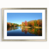 Textured abstract art print of Pennsylvania scenery in muted earth tones, displayed in a silver frame with mat.