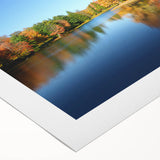 Art deco poster featuring a stylized Pennsylvania landscape on rolled canvas, with muted earth tones.