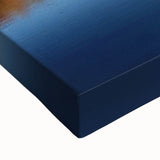 Black and white landscape art painting of Pennsylvania scenery on large stretched canvas, suitable for bedroom wall art.