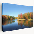 Large wall art of a Pennsylvania landscape on stretched canvas, featuring muted earth tones, ideal for kitchen wall decor.