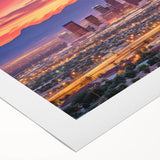 Art deco poster of Phoenix Valley in muted earth tones on rolled canvas, suitable for dining room wall art.