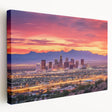 Large canvas print featuring the Phoenix valley scenery in muted earth tones, ideal for kitchen wall art.