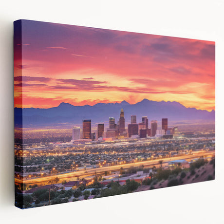 Large canvas print featuring the Phoenix valley scenery in muted earth tones, ideal for kitchen wall art.