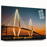 Large abstract wall art depicting a South Carolina landscape in muted earth tones on acrylic glass.