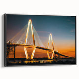 Black and white landscape art painting of South Carolina on framed canvas, suitable for bedroom wall decor.