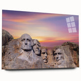 Acrylic print of Mt. Rushmore with clear detailing, ideal for bedroom or dining room art.