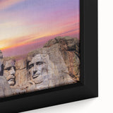 Close-up of black wall art featuring a textured depiction of Mt.