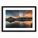 Abstract art print of South Dakota scenery in vibrant colors on a textured, extra large canvas.