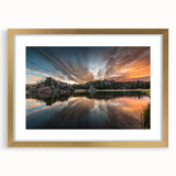 Extra large framed wall art of abstract South Dakota scenery in textured gold and earth tones, ideal for living room decor.