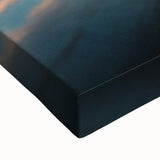 Black and white landscape art painting of South Dakota scenery on large stretched canvas, ideal for bedroom wall decor.