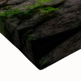 Large art of the Austin, Texas skyline in black and white on stretched canvas, suited for bedroom wall decor.