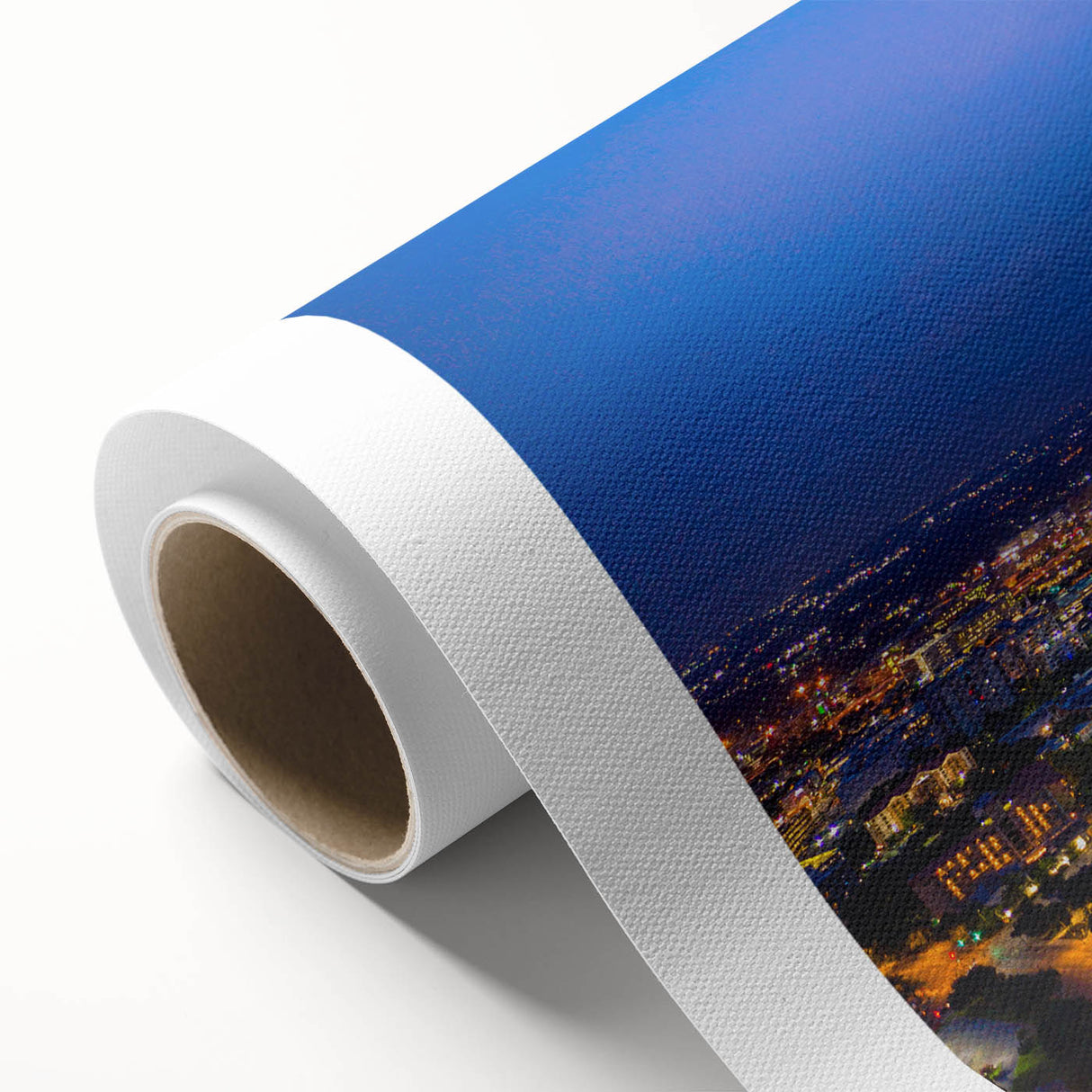 Art deco poster of San Antonio skyline in pastel colors on rolled canvas, suitable for nursery wall art or dining room decor.