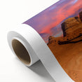 Art Deco poster of Arches National Park in Utah, featuring pastel shades on rolled canvas, ideal for nursery wall art.
