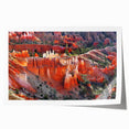 Extra large rolled print of Bryce Canyon in Utah, featuring deep red and orange rock formations.