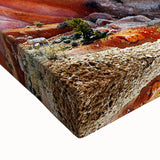 Black and white landscape art painting of Bryce Canyon on stretched canvas, suited for bedroom wall decor.