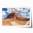 Extra large rolled print of Capitol Reef, Utah scenery in muted earth tones, ideal for art wall dining room.