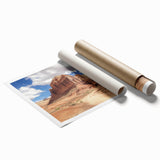 Extra large rolled print depicting Utah's Capitol Reef with vibrant red and orange tones.