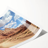 Extra large wall art featuring line art flowers in muted earth tones on a rolled print, ideal for large living room decor.