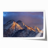 Salt Lake City skyline in muted gray tones on a rolled canvas, suitable for art wall dining room.