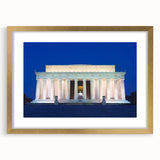 Extra large abstract art print of the Lincoln Memorial.