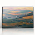 Large abstract wall art depicting the rolling hills of Palouse, USA.