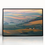 Large abstract wall art depicting the rolling hills of Palouse, USA.