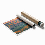 Rolled print of Palouse, Washington scenery with soft green shades, suitable as extra large living room wall art.