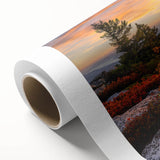 Art deco poster of West Virginia scenery in pastel shades, rolled canvas, ideal for nursery wall art.