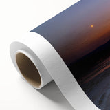 Art Deco poster of Yellowstone scenery on rolled canvas, with muted earth tones, ideal for nursery wall art.