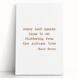 Large black and white stretched canvas depicting a serene autumn landscape, ideal for kitchen wall art.