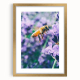 Extra large abstract art print featuring textured swirls in muted spring tones on a framed gold canvas.