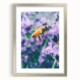 Textured abstract art print in soft pastel shades on a framed silver canvas, ideal for bedroom art.