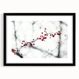 Abstract art print featuring textured, colorful swirls on an extra large canvas, framed in black.