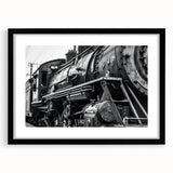 Extra large abstract art print featuring a textured blend of colorful art with vehicles and transportation motifs on a…