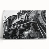 Large black and white stretched canvas featuring a vintage car, ideal for kitchen wall art or bedroom decor.