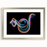 Neon Light Swirl Wall Art – Dynamic Abstract Modern Photography
