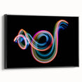 Neon Light Swirl Wall Art – Dynamic Abstract Modern Photography