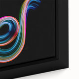 Neon Light Swirl Wall Art – Dynamic Abstract Modern Photography