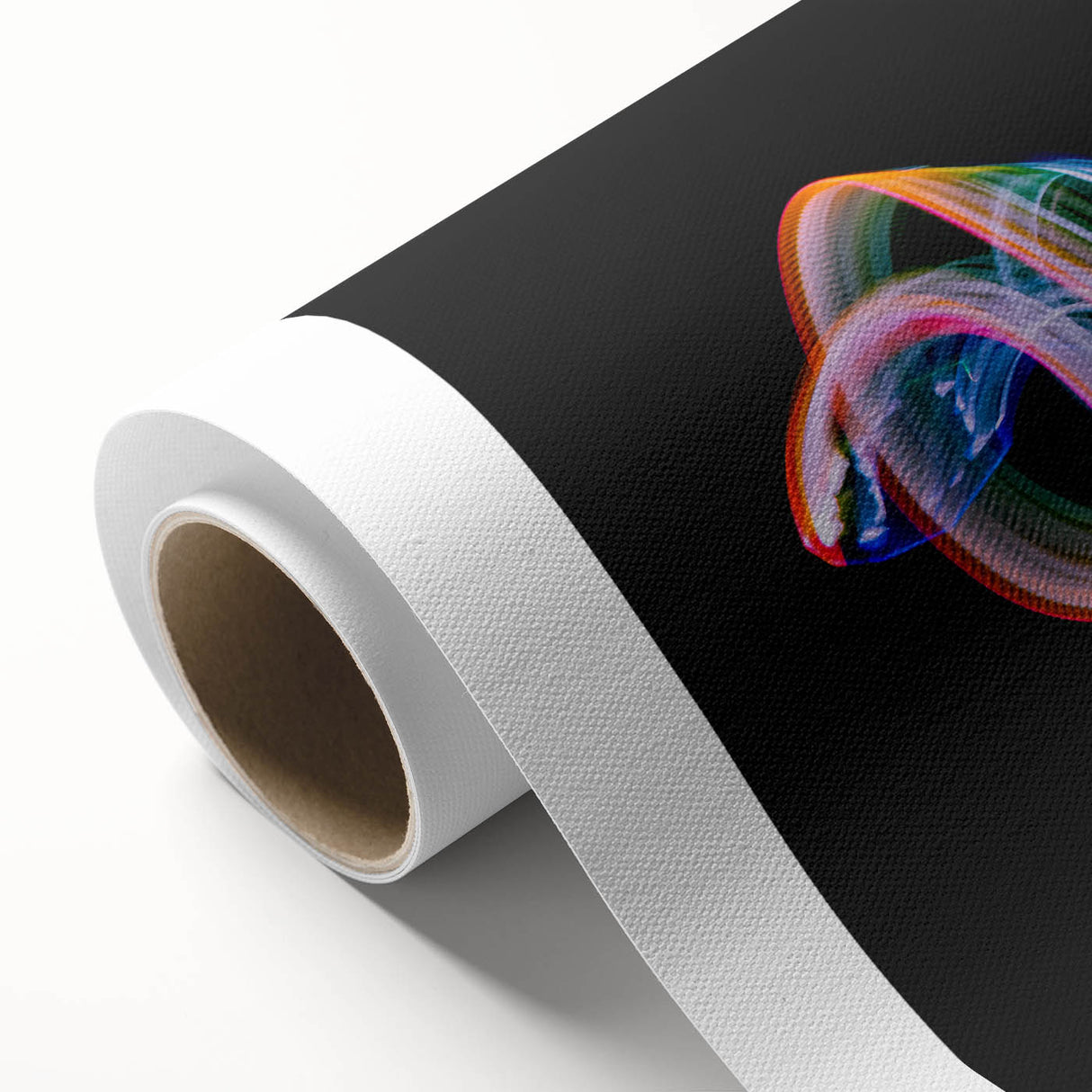 Neon Light Swirl Wall Art – Dynamic Abstract Modern Photography