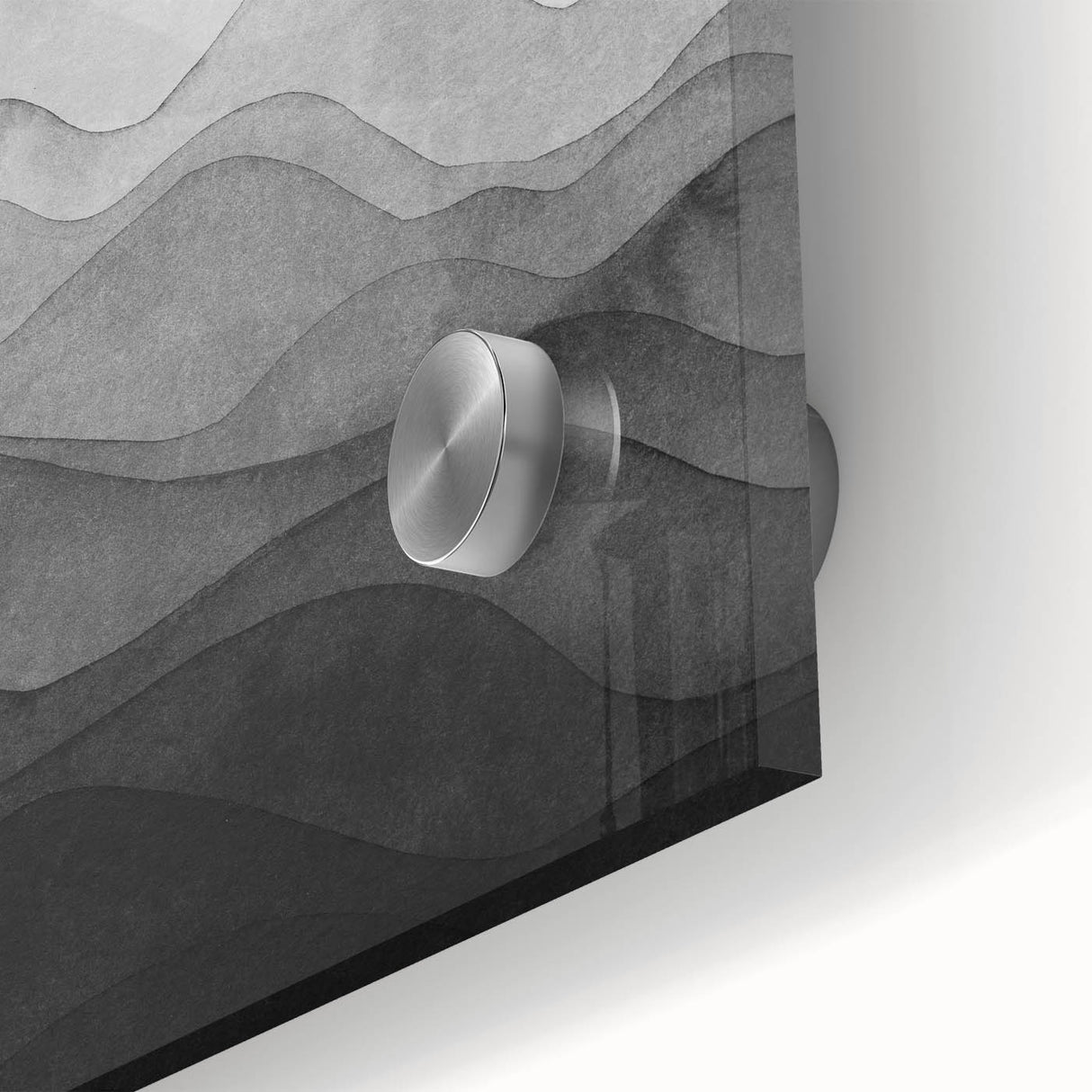 Large Bedroom Wall Decor – Abstract Black & White Landscape Art