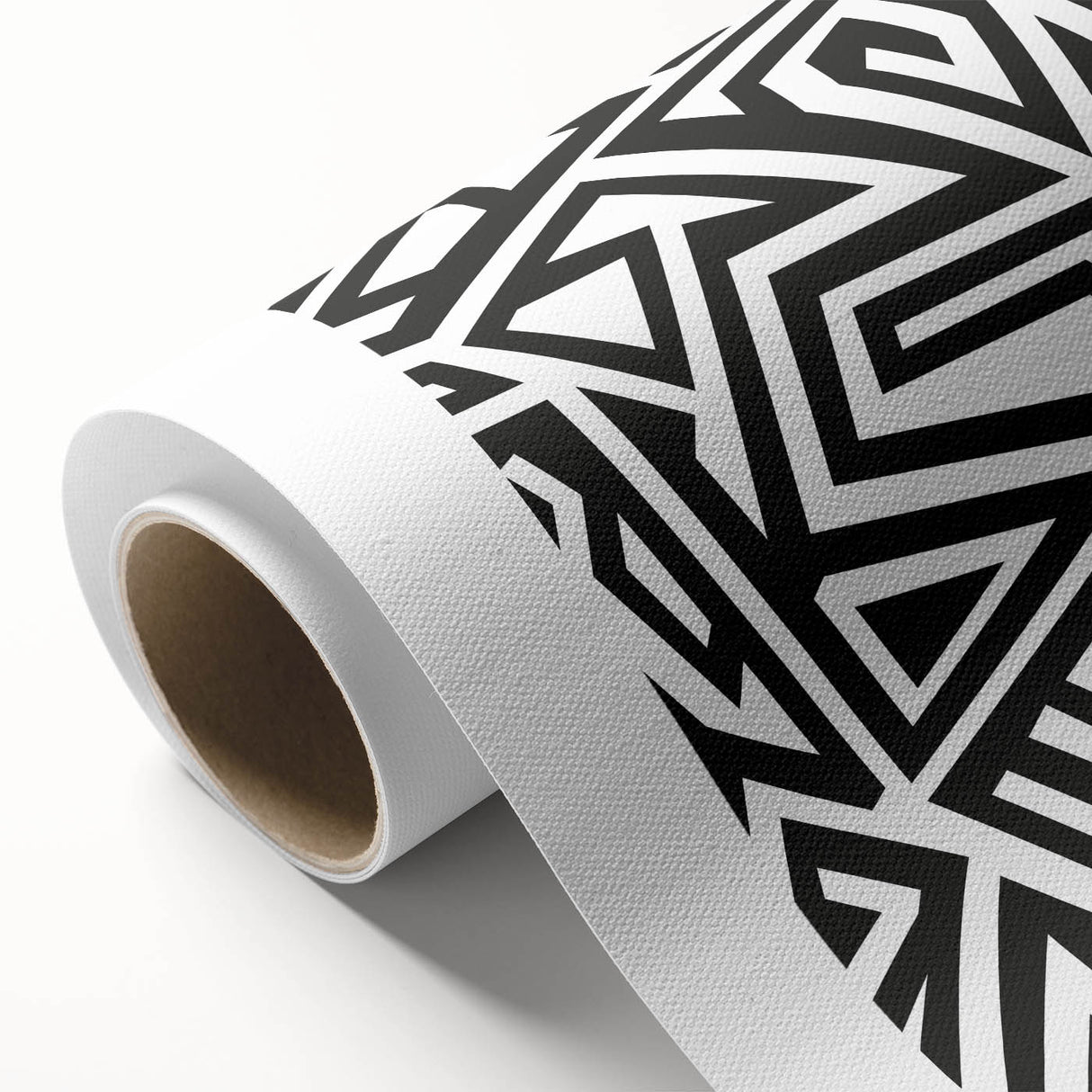 Black and White Office Wall Art – Abstract Geometric Maze Design