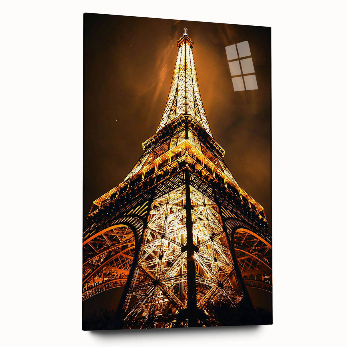 Large abstract wall art in blue and gray tones on acrylic, ideal for bedroom or dining room decor.