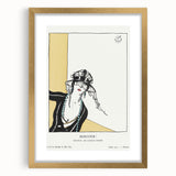 Chic Art Deco Wall Art – Elegant Woman in Stylish Hat and Jewelry