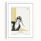Chic Art Deco Wall Art – Elegant Woman in Stylish Hat and Jewelry