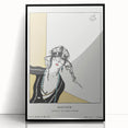 Chic Art Deco Wall Art – Elegant Woman in Stylish Hat and Jewelry