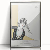 Chic Art Deco Wall Art – Elegant Woman in Stylish Hat and Jewelry