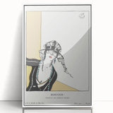 Chic Art Deco Wall Art – Elegant Woman in Stylish Hat and Jewelry