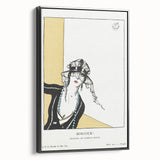 Chic Art Deco Wall Art – Elegant Woman in Stylish Hat and Jewelry