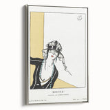 Chic Art Deco Wall Art – Elegant Woman in Stylish Hat and Jewelry